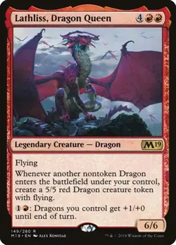 Lathliss, Dragon Queen Core Set 2019 LP MTG - Image 1