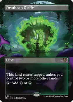 MTG Secrets of Strixhaven Deathcap Glade Borderless RARE FOIL NM/Unplayed - Image 1