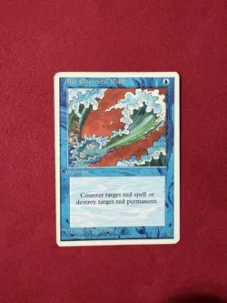 Blue Elemental Blast 4th Fourth Edition Magic The Gathering MTG Vintage Classic - Image 1