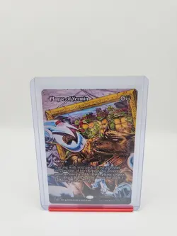 MTG Teenage Mutant Ninja Turtles - Plague of Vermin #007 - Borderless - Image 1