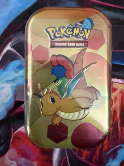 English Pokemon TCG pokemon 151 Tin sealed 2 Packs Dragonite Artwork - Image 1