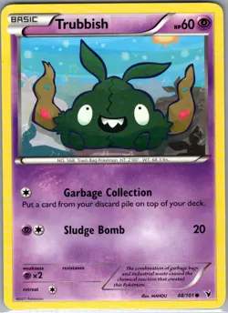Trubbish 48/101 Non Holo Noble Victories - Pokemon Card - NM - Image 1