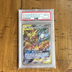 Pokemon Moltres Zapdos Articuno GX SM210 Black Star Promo TAG TEAM Holo PSA 10 - Image 1