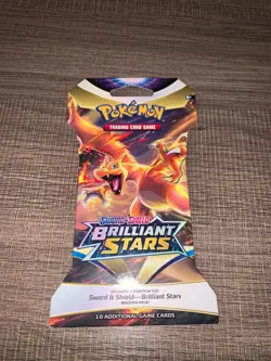 Pokemon TCG - Sword & Shield - Brilliant Stars Booster Pack - Sealed - Image 1