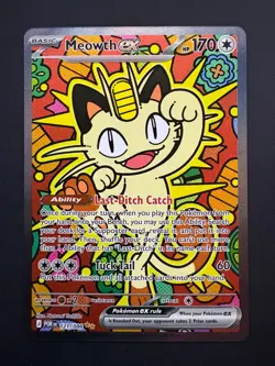 Meowth ex 121/088 Pokemon Perfect Order Special Illustration Rare NM 2026 - Image 1