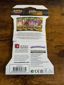 ✅Pokemon RARE TCG Sword & Shield Evolving Skies Booster Pack-Sylveon Art SEALED 820650808777 - Image 3