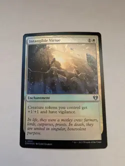Intangible Virtue Commander Masters Foil MTG - Image 1