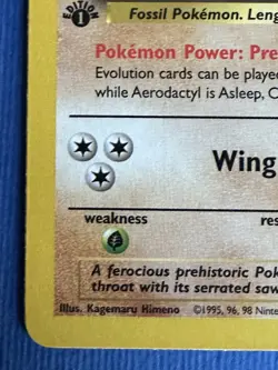 Aerodactyl 16/62 1st Edition Fossil Rare Pokemon WOTC 1999 NM - Image 5