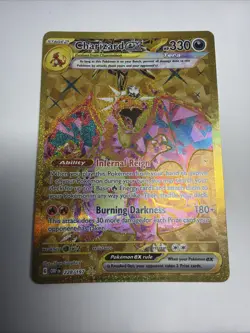 Pokemon TCG Obsidian Flames Charizard EX Hyper Rare Holo Card 228/197 NM - Image 1