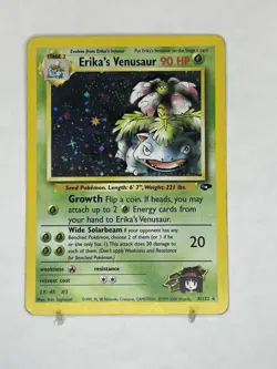 Pokemon TCG Erika's Venusaur Holo Rare Gym Challenge 4/132 Unlimited Vintage - Image 1