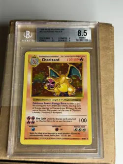 1999 Pokemon Base Set Shadowless Charizard Holo BGS 8.5 - Image 1