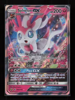 Sylveon GX 92a/145 Holo Rare GX Guardians Rising Pokemon Near Mint - Image 1