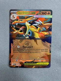 Pokemon Mega Charizard Y ex 030 Mega Evolution Holo Black Star Promo MINT - Image 1