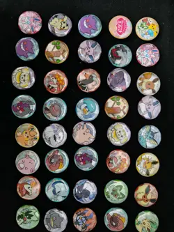 2026 Pokemon TCG S-Chinese Glaceon Jolteon Sylveon Pikachu Badge Lot*40#2 LU57 - Image 2