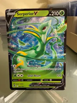 Serperior V 007/195 Ultra Rare Pokemon Sword & Shield Silver Tempest - Image 1