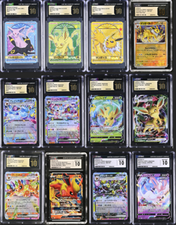 Pokemon Lot of 12 Graded Eevee Family Slabs-PRISTINE & GEM MINT 10! $400 Value!! - Image 1