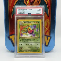 1999 Pokemon Jungle 1st Edition PSA Lot - Weepinbell 8 Venonat 9 Goldeen 8 - Image 2