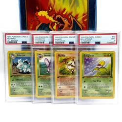 1999 Pokemon Jungle 1st Edition PSA Lot - Bellsprout 9 Mankey 8 Venomoth 7 - Image 1