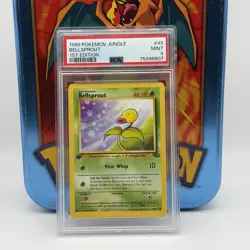 1999 Pokemon Jungle 1st Edition PSA Lot - Bellsprout 9 Mankey 8 Venomoth 7 - Image 2