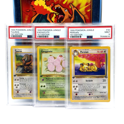 1999 Pokemon Jungle 1st Edition PSA Lot - Persian 9 Exeggcute 9 Tauros 8 - Image 1
