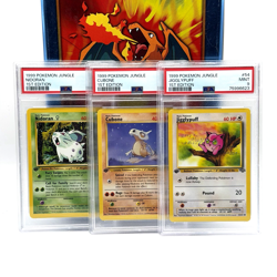 1999 Pokemon Jungle 1st Edition PSA Lot - Jigglypuff 9 Cubone 7 Nidoran 9 - Image 1