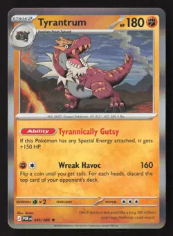 Tyrantrum Rare Holo POR 045/088 NM Pokemon TCG - Image 1