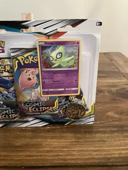 Cosmic Eclipse Pokemon 3 Pack Blister Celebi Promo - Image 2