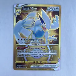 Lugia VSTAR 211/195 Gold Secret Rare Silver Tempest Hyper Rare NM Pokemon - Image 1