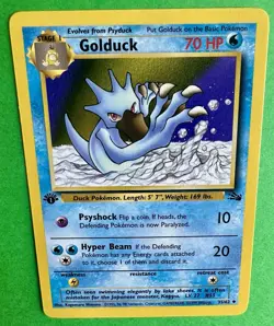 Pokemon Golduck 35/62 1st Edition Fossil NM WOTC 1999 - Image 4