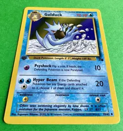 Pokemon Golduck 35/62 1st Edition Fossil NM WOTC 1999 - Image 5