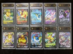 2024 Pokemon S-chinese Heartfelt CSHC Eevee V&VMAX（Set 10）Holo TOC Garded10 BW17 - Image 1