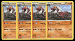 POKEMON TCG TYRANTRUM 62/111 RARE FURIOUS FISTS (4x) - Image 1