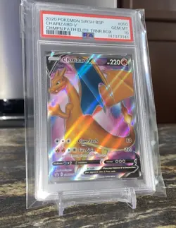 2020 Pokemon Champions Path ETB Promo Charizard V SWSH050 PSA 10 GEM MINT - Image 3
