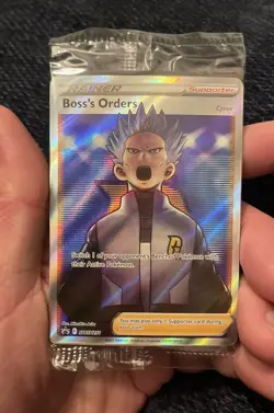 Pokemon Boss's Orders SWSH251 SEALED 4 Cards-1x Full Art-3x Holo Pokemon Card - Image 4