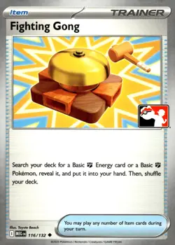 1x Fighting Gong (#116/132) NM Eng Pokemon - Prize Pack Series - Image 1