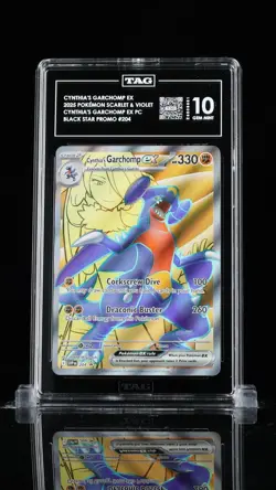 CYNTHIA'S GARCHOMP EX 2025 POKEMON SCARLET & VIOLET BLACK STAR PROMOS #204 - TAG - Image 1