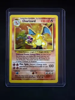 Vintage 1999 Pokemon Base Set Charizard 4/102 Holo LP - Image 1