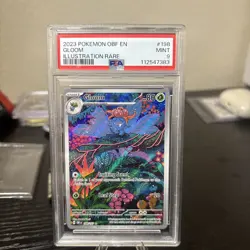 2023 Pokemon Obf EN-Obsidian Flames Gloom Illustration Rare PSA 9 #198 - Image 2