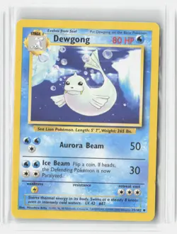Dewgong 25/102 Uncommon Base Set Unlimited Pokemon Lightly Played - Image 1