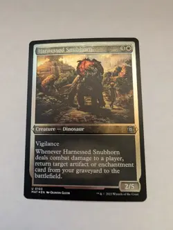 Harnessed Snubhorn (Foil Etched) March of the Machine: The Aftermath Foil MTG - Image 1