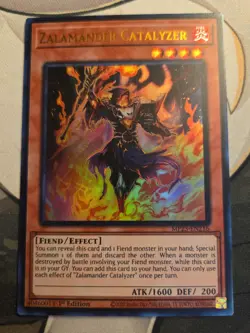 Yugioh! Zalamander Catalyzer x 3 - 1st ed Ultra Rare - MP23-EN216 - NM - Image 1
