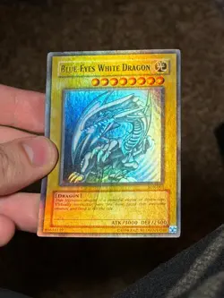 Blue-Eyes White Dragon SDK-001 HEAVY-MAX FOIL BLEED ERROR Yu-Gi-Oh - Image 4