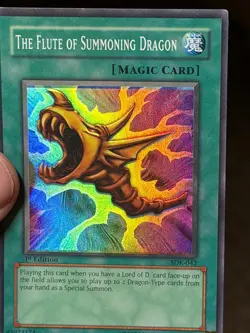 The Flute of Summoning Dragon SDK-042 FOIL SHIFT ERROR 1st Edition Yu-Gi-Oh - Image 4