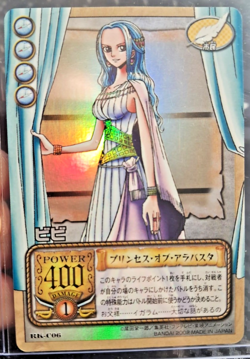 One Piece Bandai 2002 card Game VIVI LUFFY CREW RK-C06 HOLO FOIL RARE . - Image 1