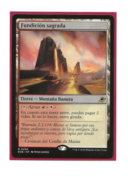 SACRED FOUNDRY EoE Magic Spanish Near Mint Fundicion Sagrada MTG - Image 1