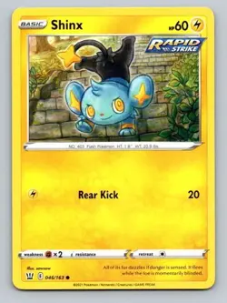 2021 Pokemon Card Battle Styles Shinx 46/163 - Image 1