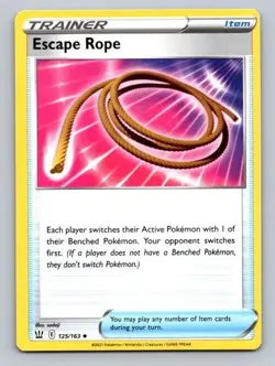 2021 Pokemon Card Battle Styles Escape Rope 125/163 - Image 1