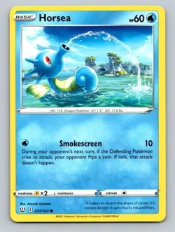 2021 Pokemon Card Battle Styles Horsea 31/163 - Image 1