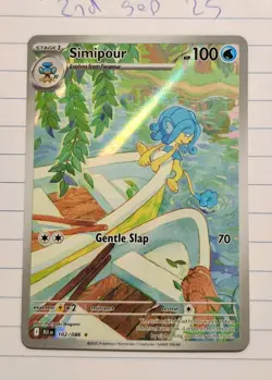 Simipour 102/086 Black Bolt Illustration Rare Pokemon Card Near Mint - Image 2