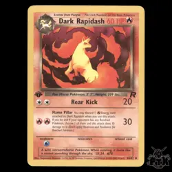 Dark Rapidash #44/82 1st Edition Team Rocket LP/Lightly Played Pokemon 2000 - Image 1